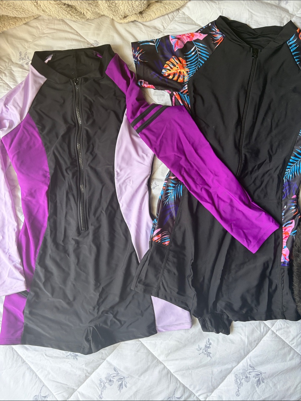 SHEIN rashguard boyshort one piece swim bathing suits size Medium